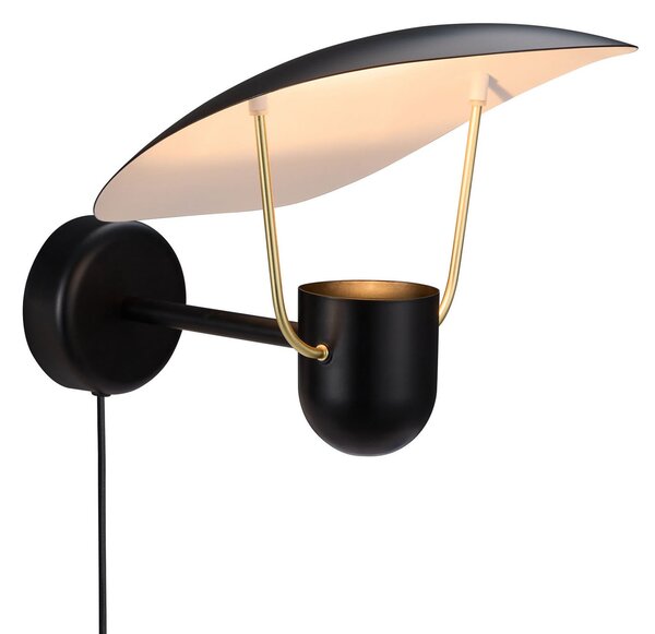 Lampa Ścienna DFTP by Nordlux, Fabiola, czarny, przedpokój, metal, design
