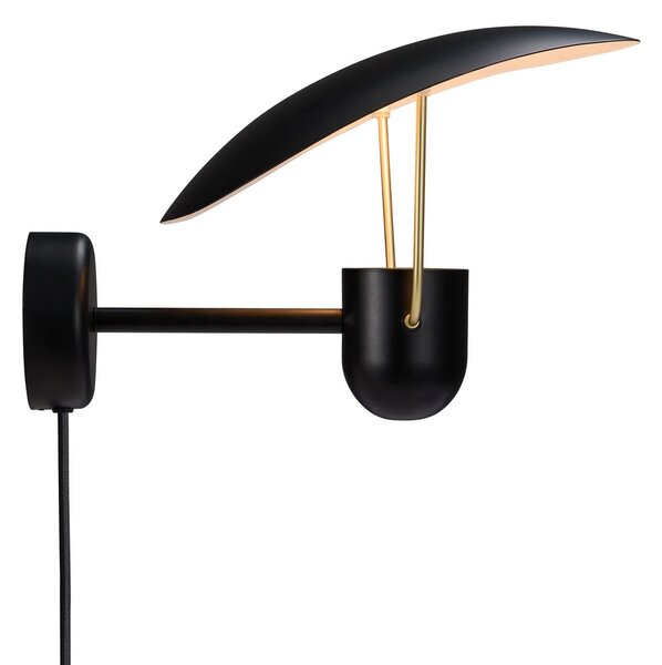 Lampa Ścienna DFTP by Nordlux, Fabiola, czarny, przedpokój, metal, design
