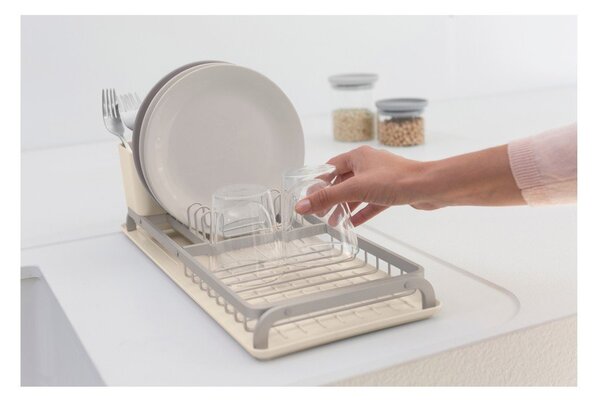 Beżowy metalowy ociekacz 46x20 cm – Brabantia