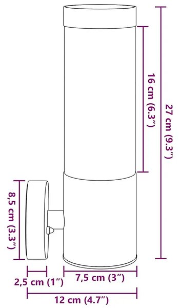 Zestaw srebrnych kinkietów zewnętrznych F018-SelivoS9-P29