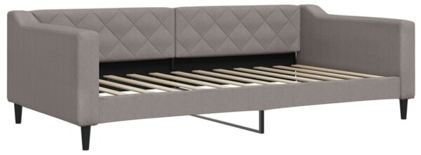 Sofa z funkcją spania, kolor taupe, 100x200 cm, obita tkaniną
