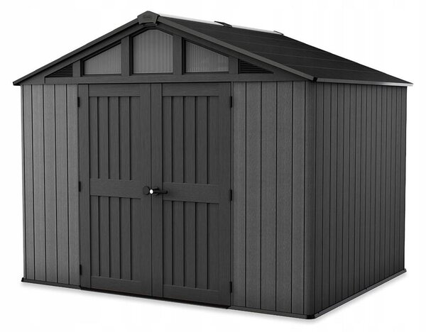 Domek ogrodowy Keter Stronghold 10 x 8 szary, z podog