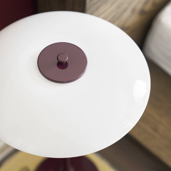 Louis Poulsen Lampa stołowa PH 3/2, czerwony, salon / jadalnia, mosiądz, design