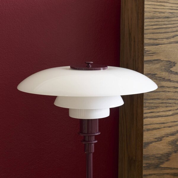 Louis Poulsen Lampa stołowa PH 3/2, czerwony, salon / jadalnia, mosiądz, design