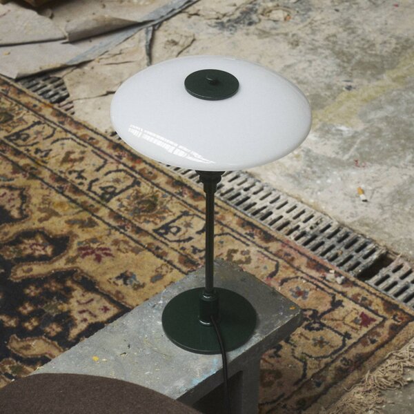 Louis Poulsen Lampa stołowa PH 2/1, zielony, salon / jadalnia, mosiądz, design