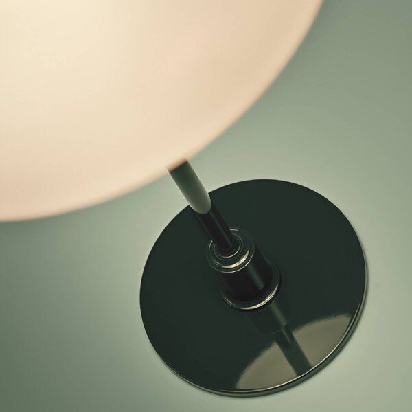 Louis Poulsen Lampa stołowa PH 2/1, zielony, salon / jadalnia, mosiądz, design