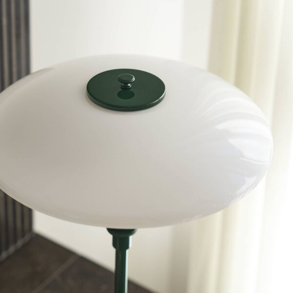 Louis Poulsen Lampa stołowa PH 3/2, zielony, salon / jadalnia, mosiądz, design