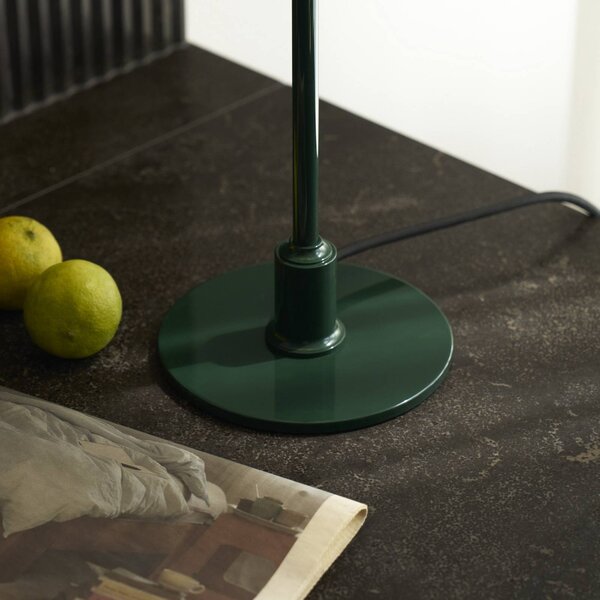 Louis Poulsen Lampa stołowa PH 3/2, zielony, salon / jadalnia, mosiądz, design