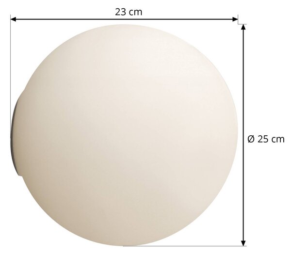 Artemide Kinkiet designerski Dioscuri, możliwość ściemniania, biały / opal, przedpokój, szkło, design