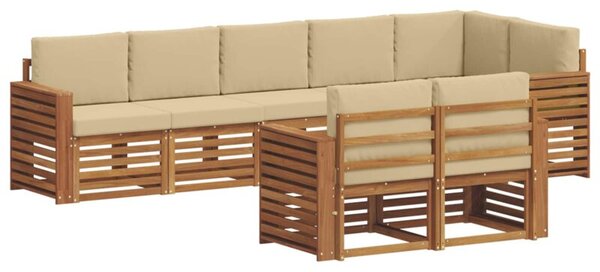Zestaw mebli ogrodowych z litego drewna akacjowego w nowoczesnym designie