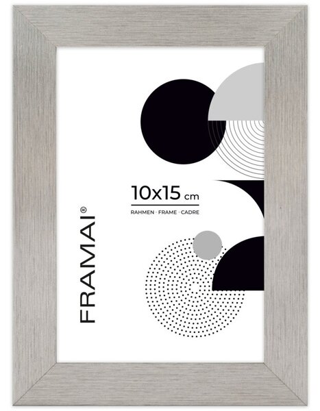 Srebrna ramka na zdjęcia w rozmiarze 10x15 cm FRAMAI®