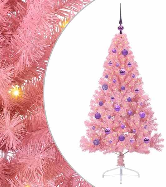 Sztuczna choinka z oświetleniem na Boże Narodzenie 150 cm PVC