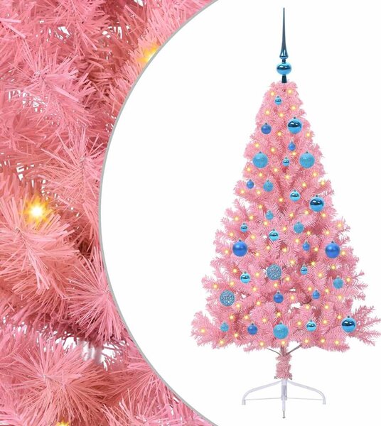 Sztuczna choinka z oświetleniem na Boże Narodzenie 150 cm PVC
