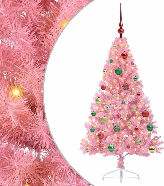 Sztuczna choinka z oświetleniem na Boże Narodzenie 150 cm PVC