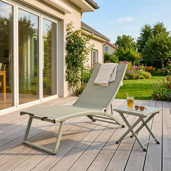 Aluminiowy stolik ogrodowy 43x44 cm Taylor – Bizzotto
