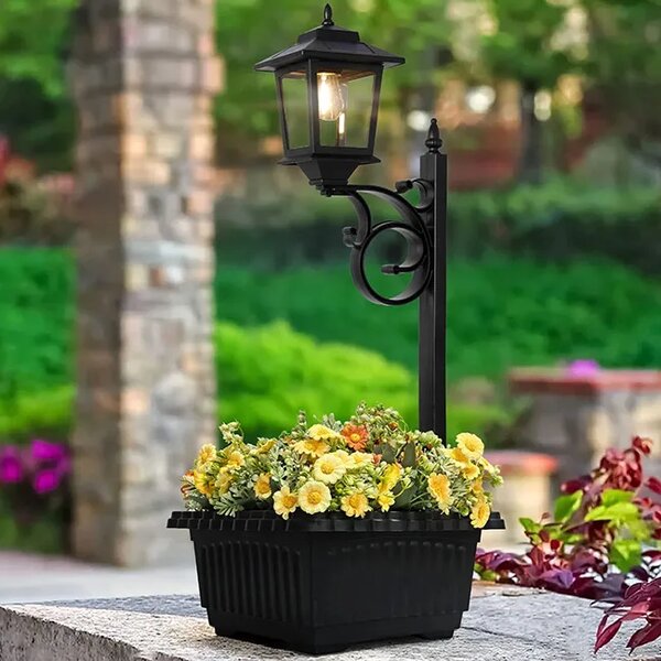 Bloomlamp™ Donica Z Lampionem Solarnym