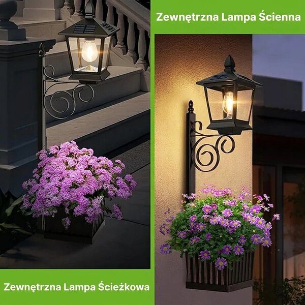 Bloomlamp™ Donica Z Lampionem Solarnym