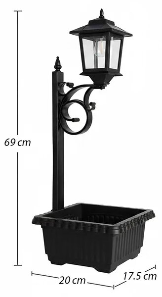 Bloomlamp™ Donica Z Lampionem Solarnym