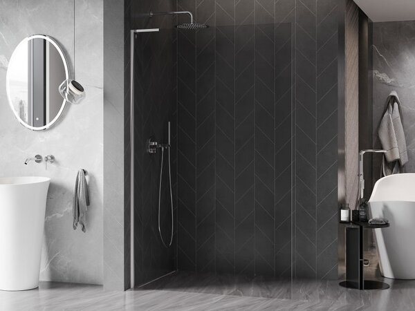 Mexen Kioto-X L ścianka prysznicowa Walk-in 60 x 200 cm, transparent 10 mm, chrom - 800-060-107-01-00-X