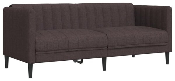 Sofa 2-osobowa, ciemnobrÄ zowa, tapicerowana tkaninÄ