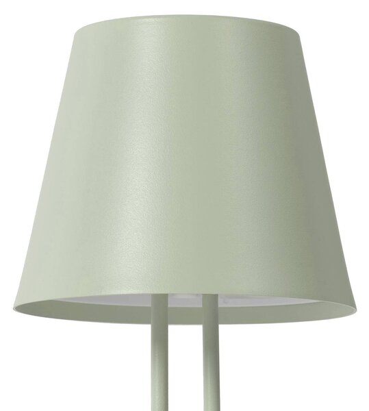 Akumulatorowa lampa stołowa LED Lindby Janea TWIN, zielona, metalowa Lindby, możliwość ściemniania, zielony, metal, nowoczesny