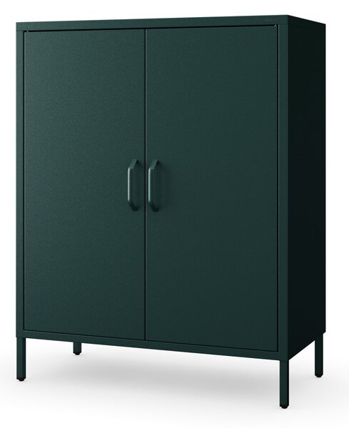 Szafka z półkami VITO, 800 x 1015 x 400 mm, Modern: butelkowa zieleń