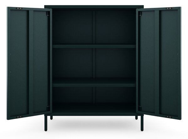 Szafka z półkami VITO, 800 x 1015 x 400 mm, Modern: butelkowa zieleń