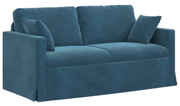 Nowoczesna moduÅowa kanapa aksamitna w kolorze niebieskim