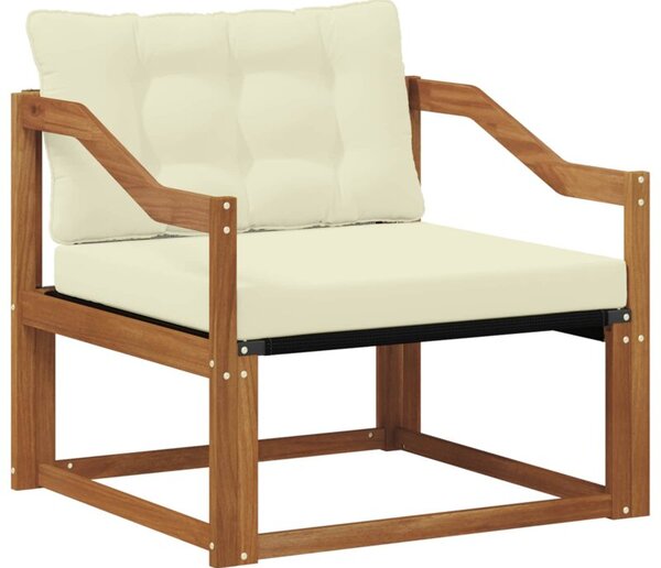 Zestaw mebli ogrodowych z litego drewna akacjowego z poduszkami