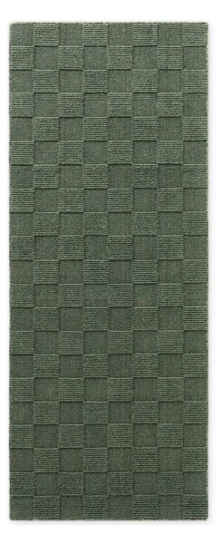 Ciemnozielony wełniany chodnik tkany ręcznie 80x200 cm Scala – Villeroy&Boch