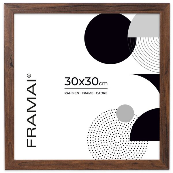 Brązowa ramka na zdjęcia w rozmiarze 30x30 cm FRAMAI®