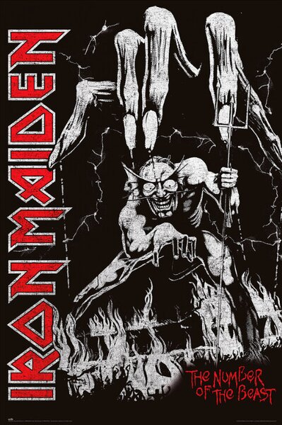 Plakat, Obraz Iron Maiden - Number of Beast
