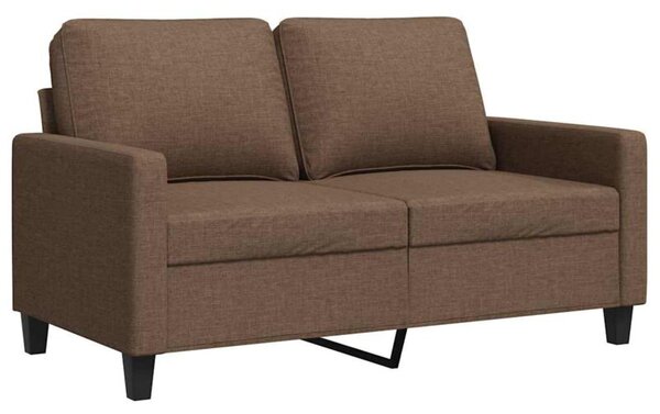 Sofa 2-osobowa, brÄ zowa, 120 cm, tapicerowana tkaninÄ