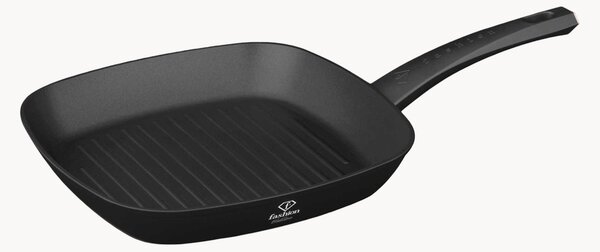 Patelnia grillowa z powłoką zapobiegającą przywieraniu Matte Black-Rose Gold Collection