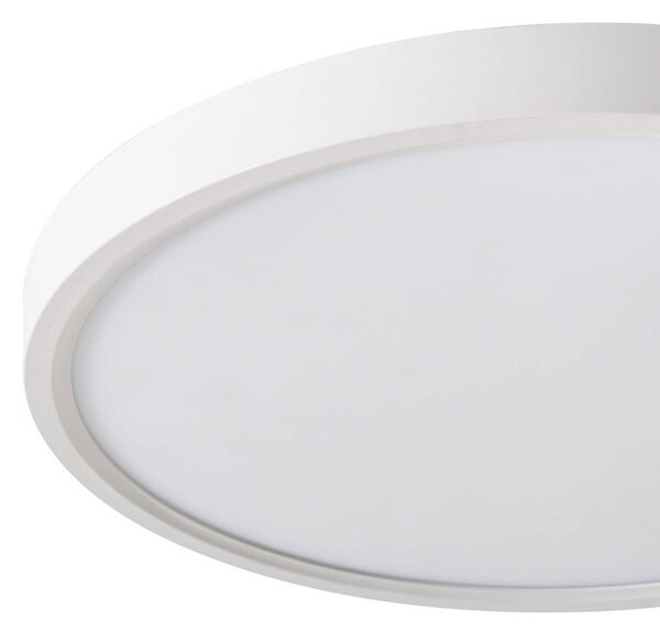 Inteligentna lampa sufitowa Deika Lindby, możliwość ściemniania, biały / opal, salon / jadalnia, tworzywo sztuczne, nowoczesny