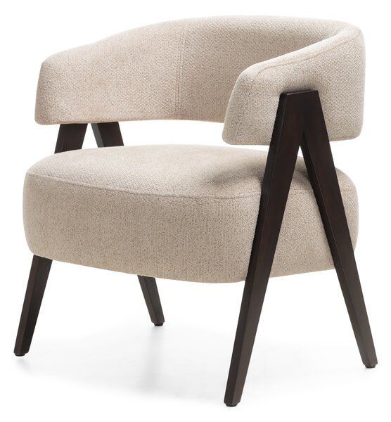 PROMOCJA Beżowy designerski fotel MIZU II. jakość Alia 18