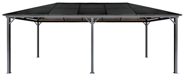 Pawilon ogrodowy 3x6 m z poliwęglanowym dachem - altana pergola 18 m²