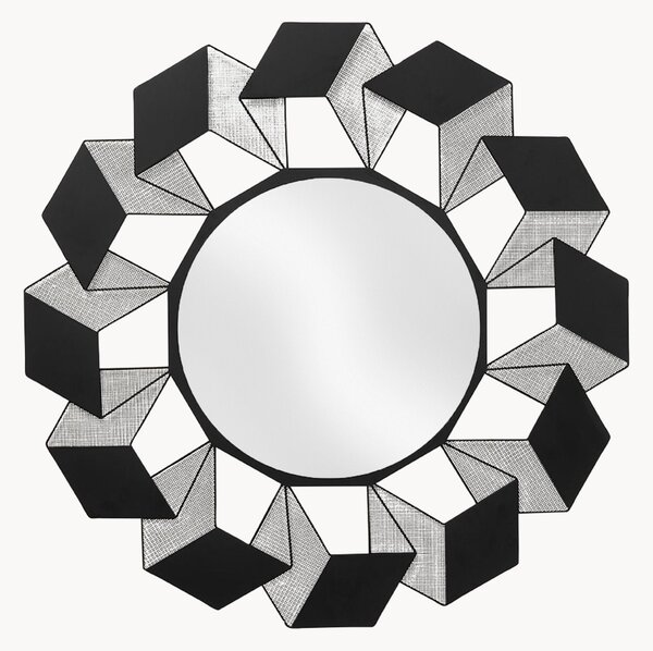 Okrągłe lustro ścienne Cubes
