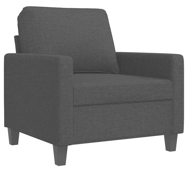 Fotel, czarny, 60 cm, obity tkaninÄ