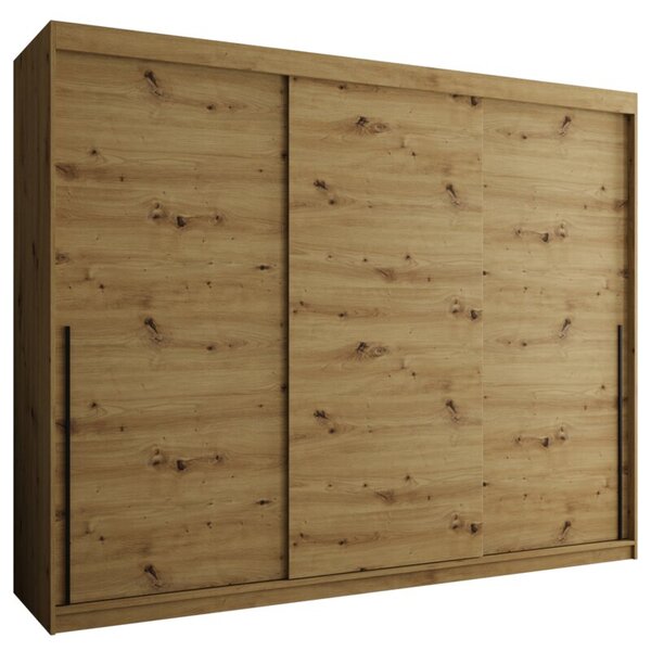 Szafa przesuwna Garderoba SIMA T 250 artisan + u. czarny