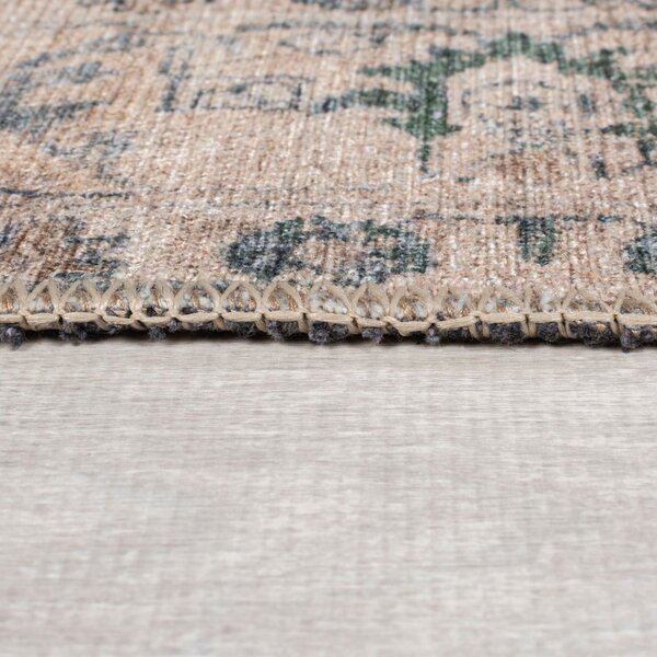 Zielony dywan odpowiedni do prania 115x170 cm Beau Floral – Flair Rugs
