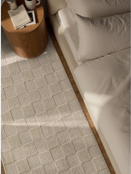 Kremowy wełniany chodnik tkany ręcznie 80x200 cm Scala – Villeroy&Boch