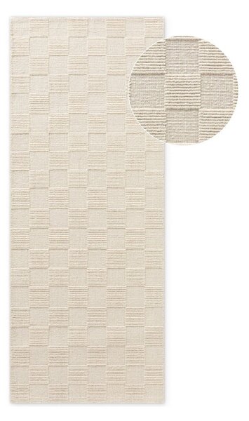 Kremowy wełniany chodnik tkany ręcznie 80x200 cm Scala – Villeroy&Boch
