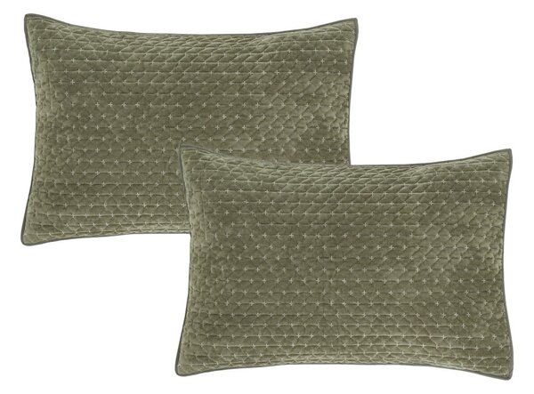 Poszewki na poduszki zestaw 2 szt. 50x75 cm Attica Velvet Embroidered – Bianca