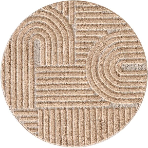 Jasnoróżowy okrągły dywan ø 120 cm Art 1121 – Ayyildiz Carpets