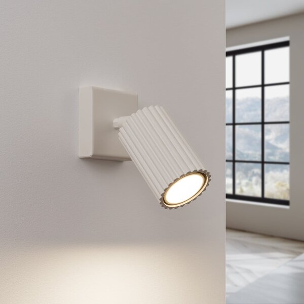Kremowa lampa punktowa 8x16 cm Gleam – Sollux