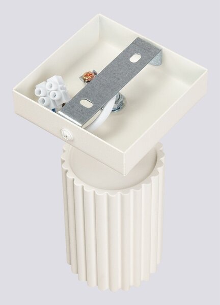 Kremowa lampa punktowa 8x16 cm Gleam – Sollux