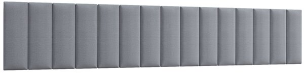 Tapicerowany panel ścienny QUADRATTA 20x60 cm - różne kolory Kolor: Jasnoszary
