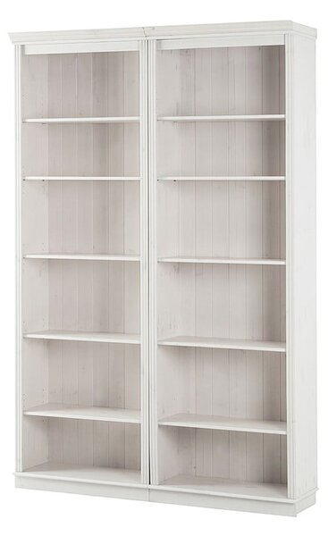 Biały regał z litego drewna sosnowego 148x223 cm Anita – Støraa