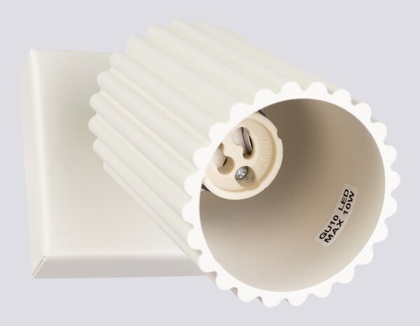 Kremowa lampa punktowa 8x16 cm Gleam – Sollux